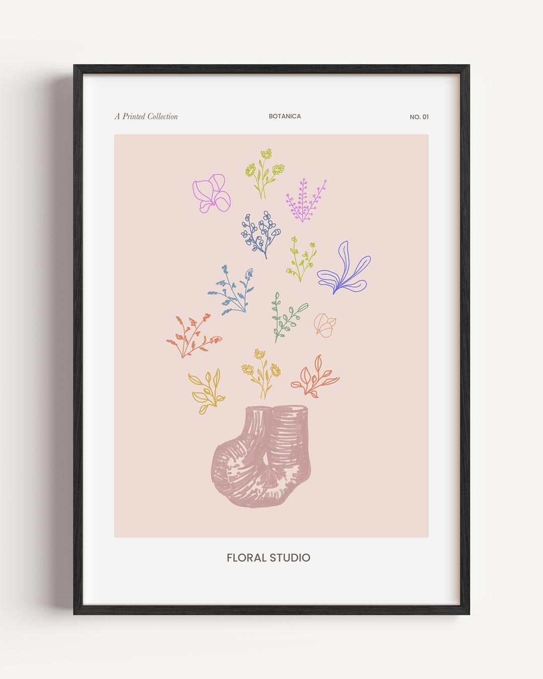 Botanische Bloemenpracht – bloemen portret poster als wanddecoratie