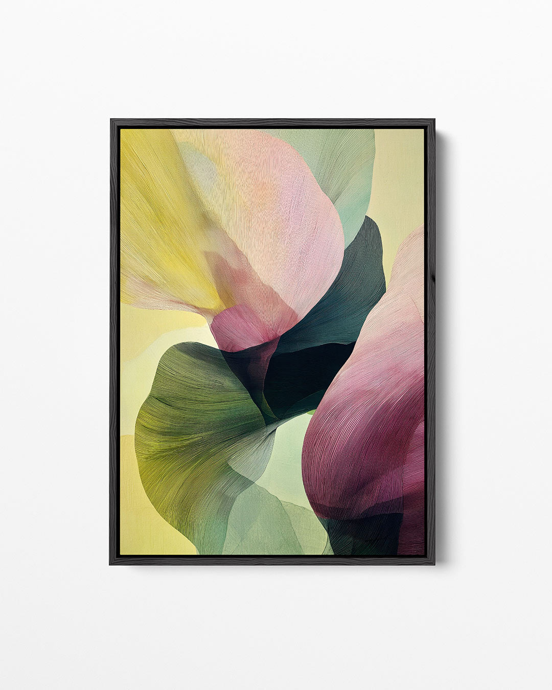 Vloeiende kleurencompositie – staand wanddecoratie kunstwerk