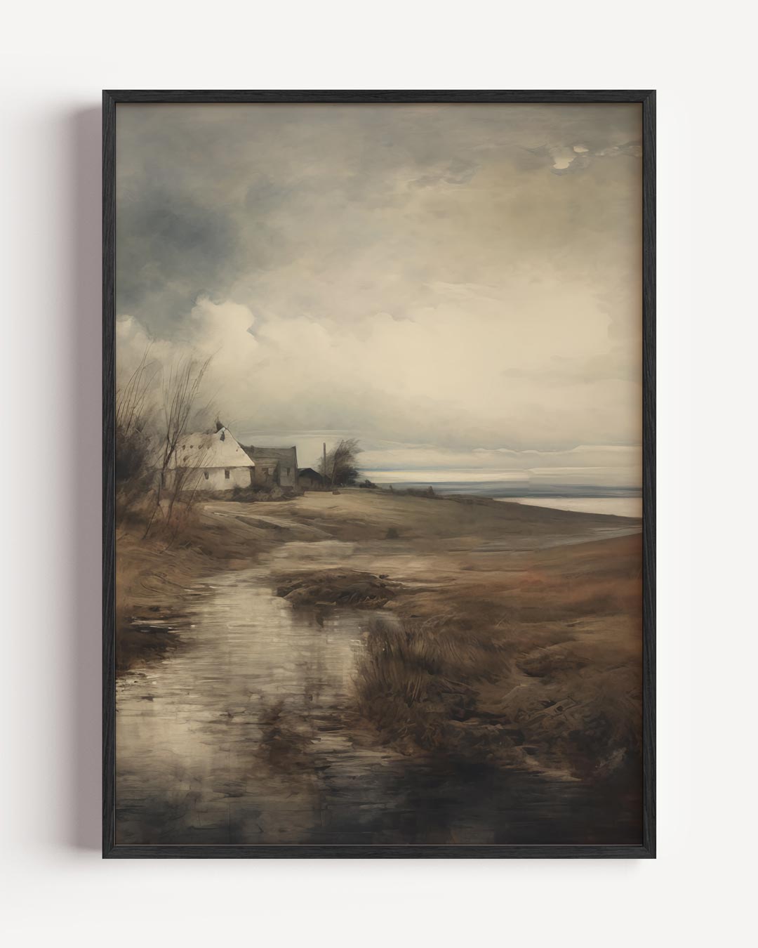 Rustieke Landschap – natuur en stad portret poster als wanddecoratie