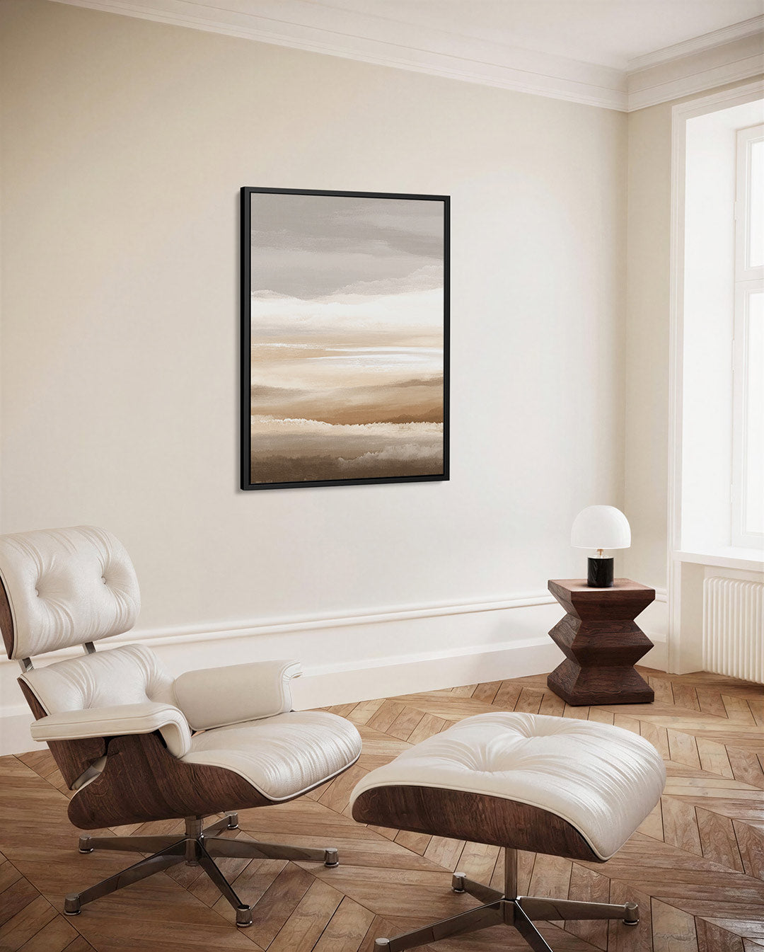Zachte horizonten – decoratief kunstwerk voor aan de muur
