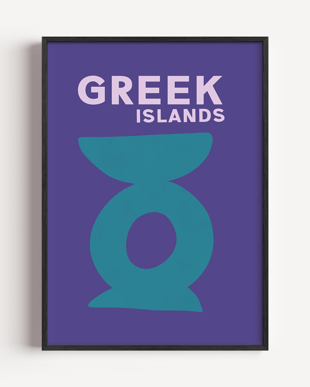 Stijlvolle Greek Islands – zomer portret poster als wanddecoratie