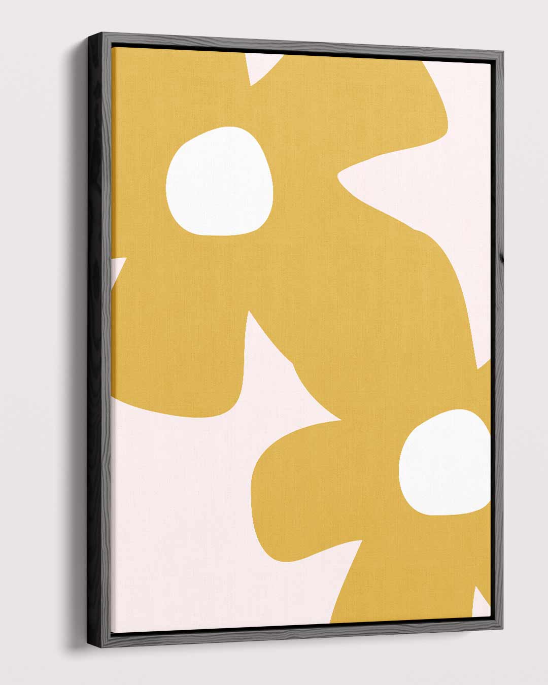 Bloemen in het Zonnegeel – dibond kunstwerk als wanddecoratie