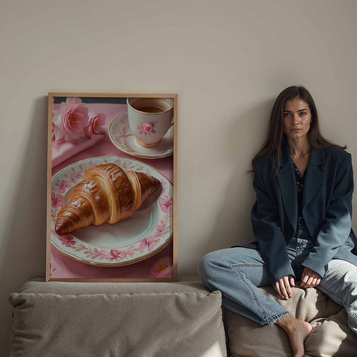 Zachte Romantiek Ontbijtposter – staande keuken wanddecoratie van WallArtistic