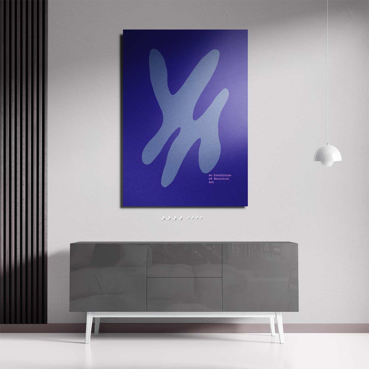 Abstracte Botanische Expressie – plexiglas kunstwerk als wanddecoratie