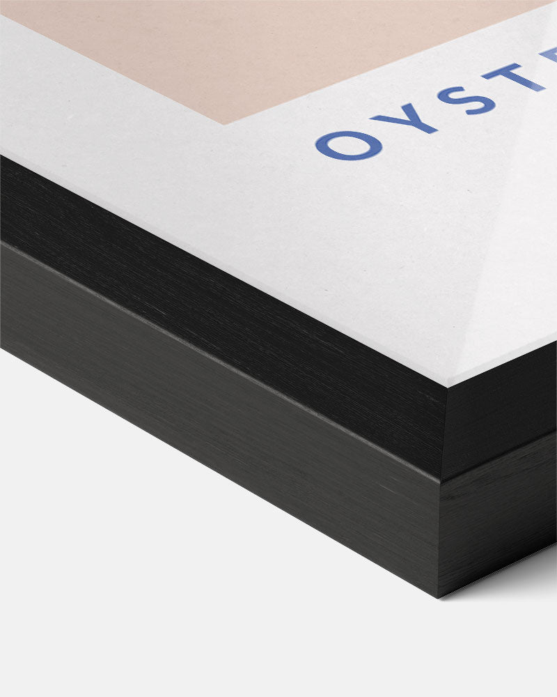Stijlvolle Oyster Collectie – staande muurposter voor keuken of eethoek