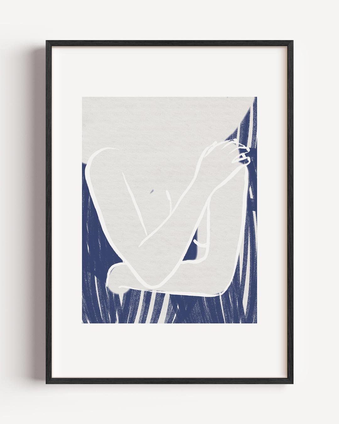 Mystieke Silhouet Kunstposter – lijntekening portret poster als wanddecoratie