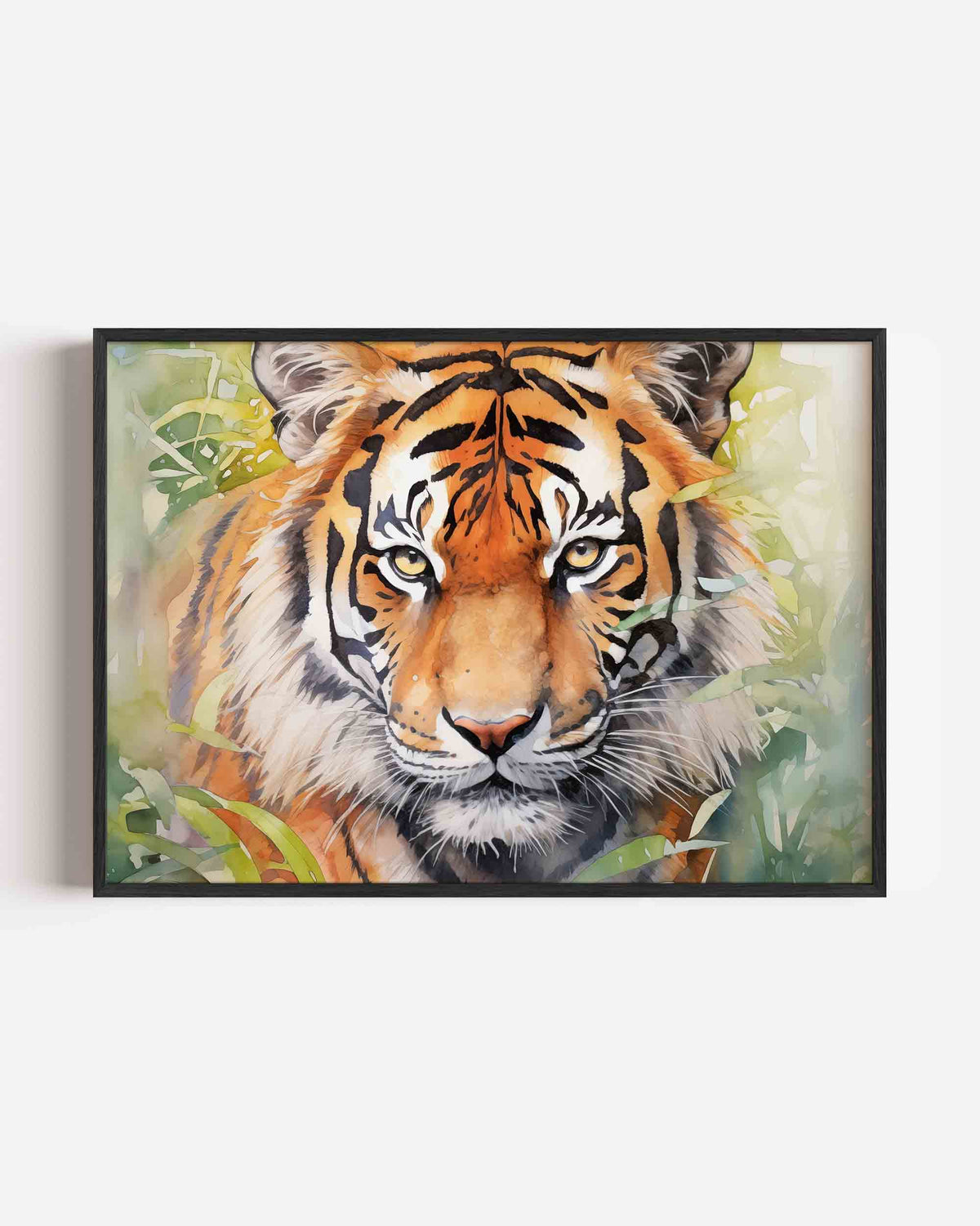 Tijger portret – jungle landscape poster als wanddecoratie