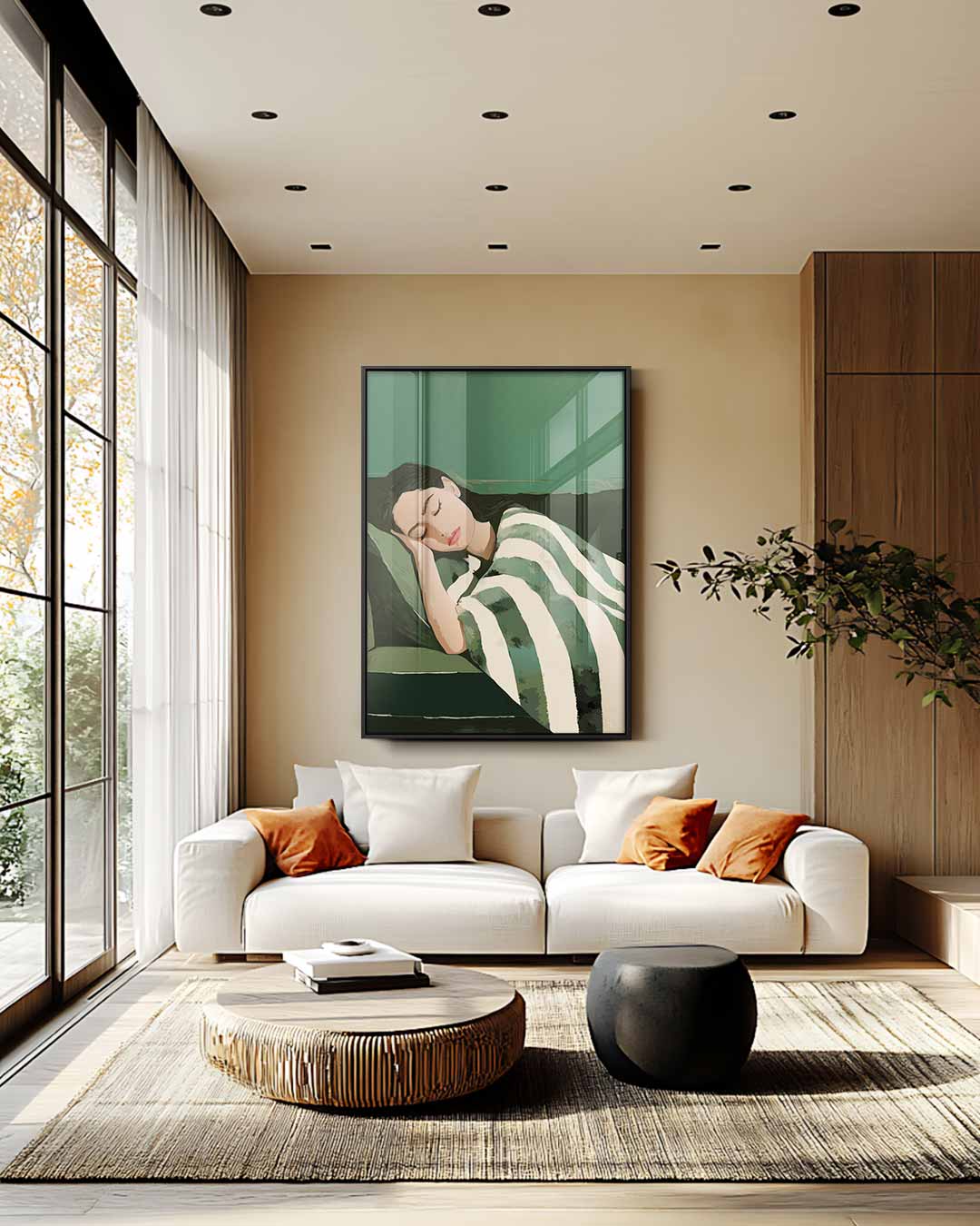 Rust in Slapende Schoonheid – staand kunstwerk voor modern interieur