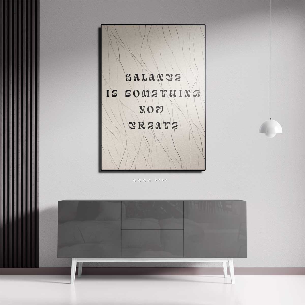 Balans Creëren – dibond kunstwerk als wanddecoratie