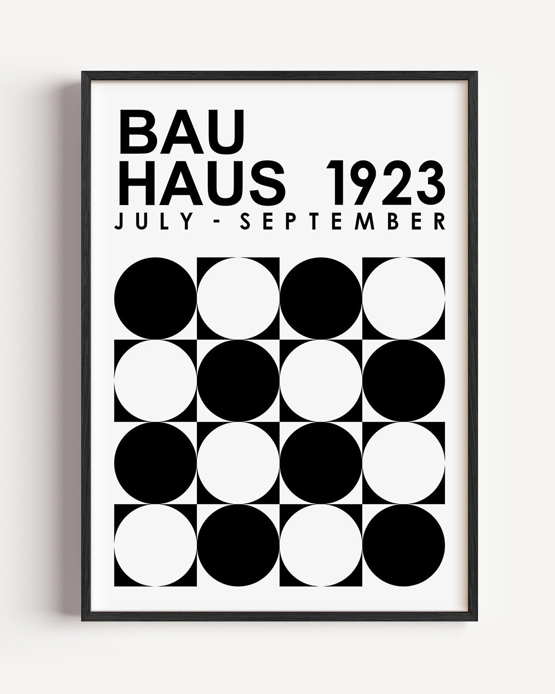 Abstracte – staande Bauhaus poster als wanddecoratie