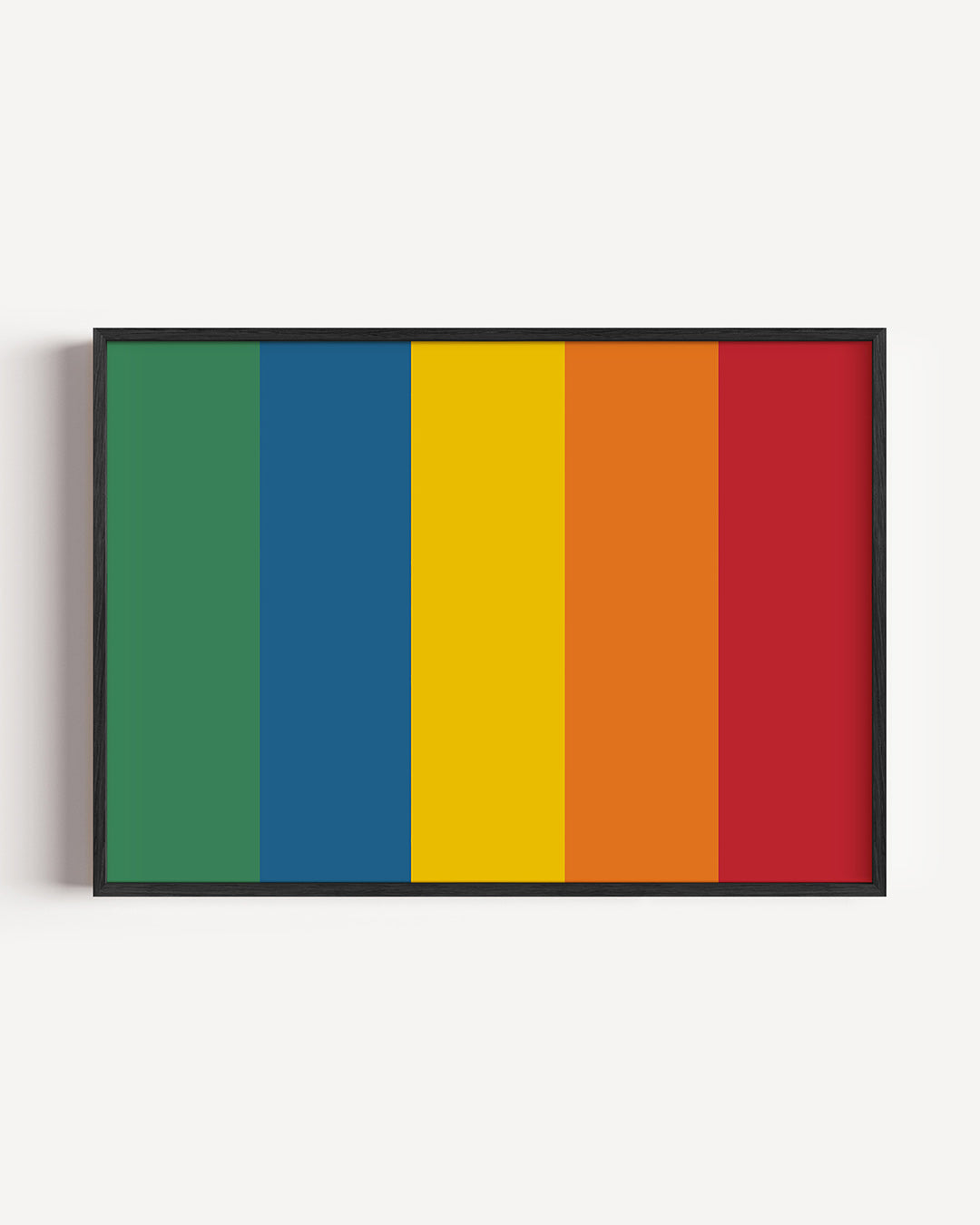 Kleurvlakken ritme – liggende Bauhaus poster als wanddecoratie