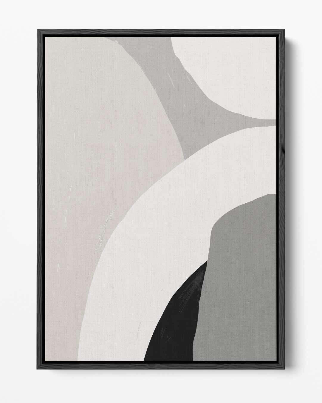 Zacht Aardetinten Abstract – portret kunstwerk als wanddecoratie