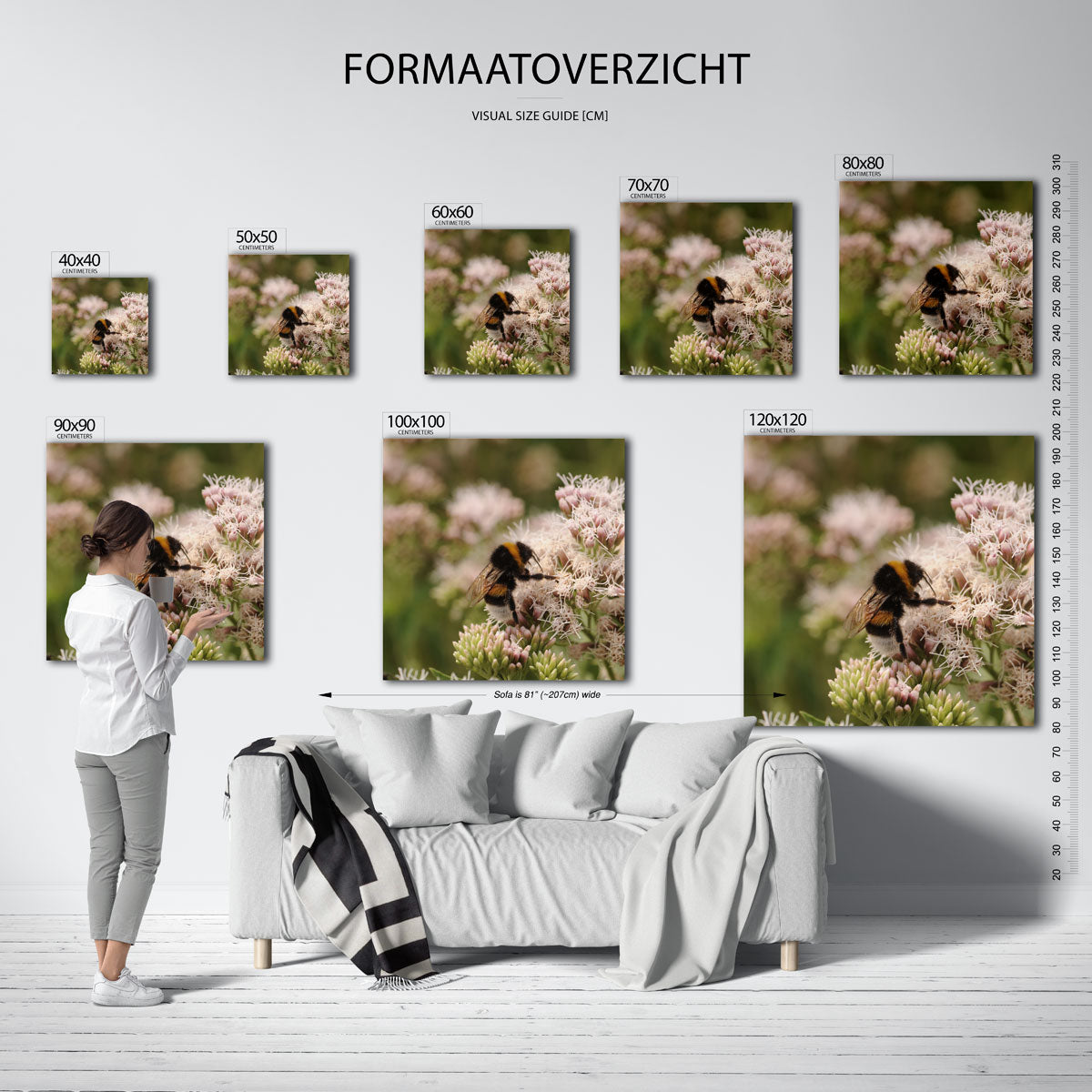 Abstracte poster – sfeerbeeld – een abstracte poster met donkere tinten en een rustige visuele opbouw.