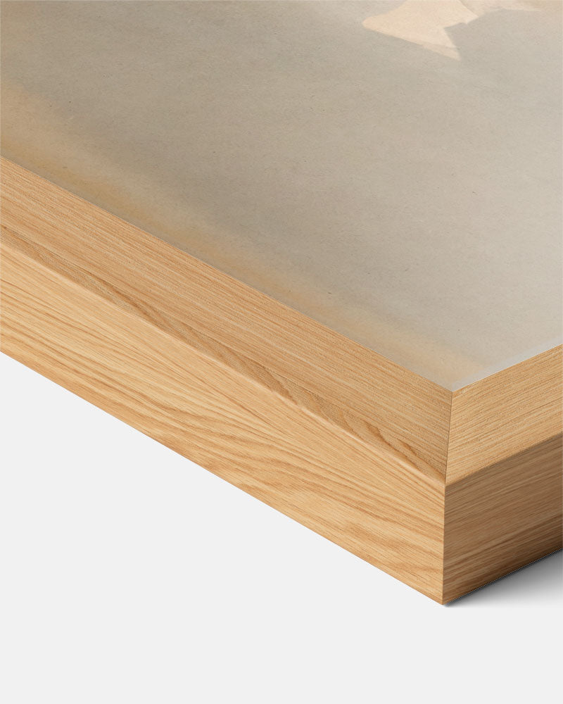 Rustieke Beige Kunstposter – abstracte textuur poster in staand formaat