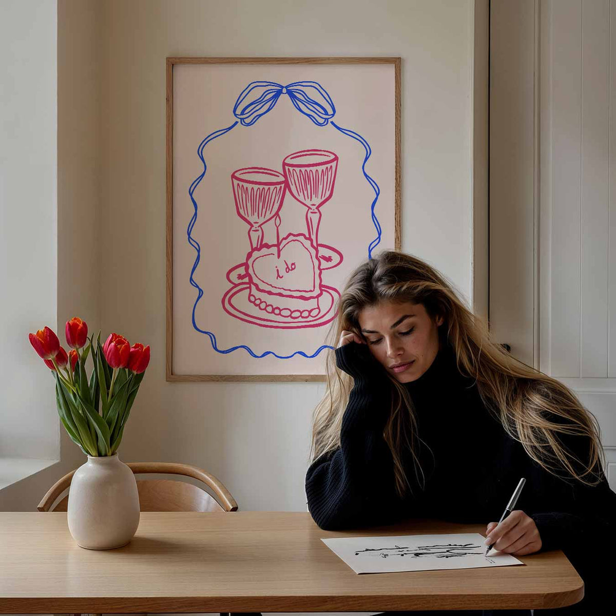 Romantische "I Do" – keuken portret poster, afbeelding 7