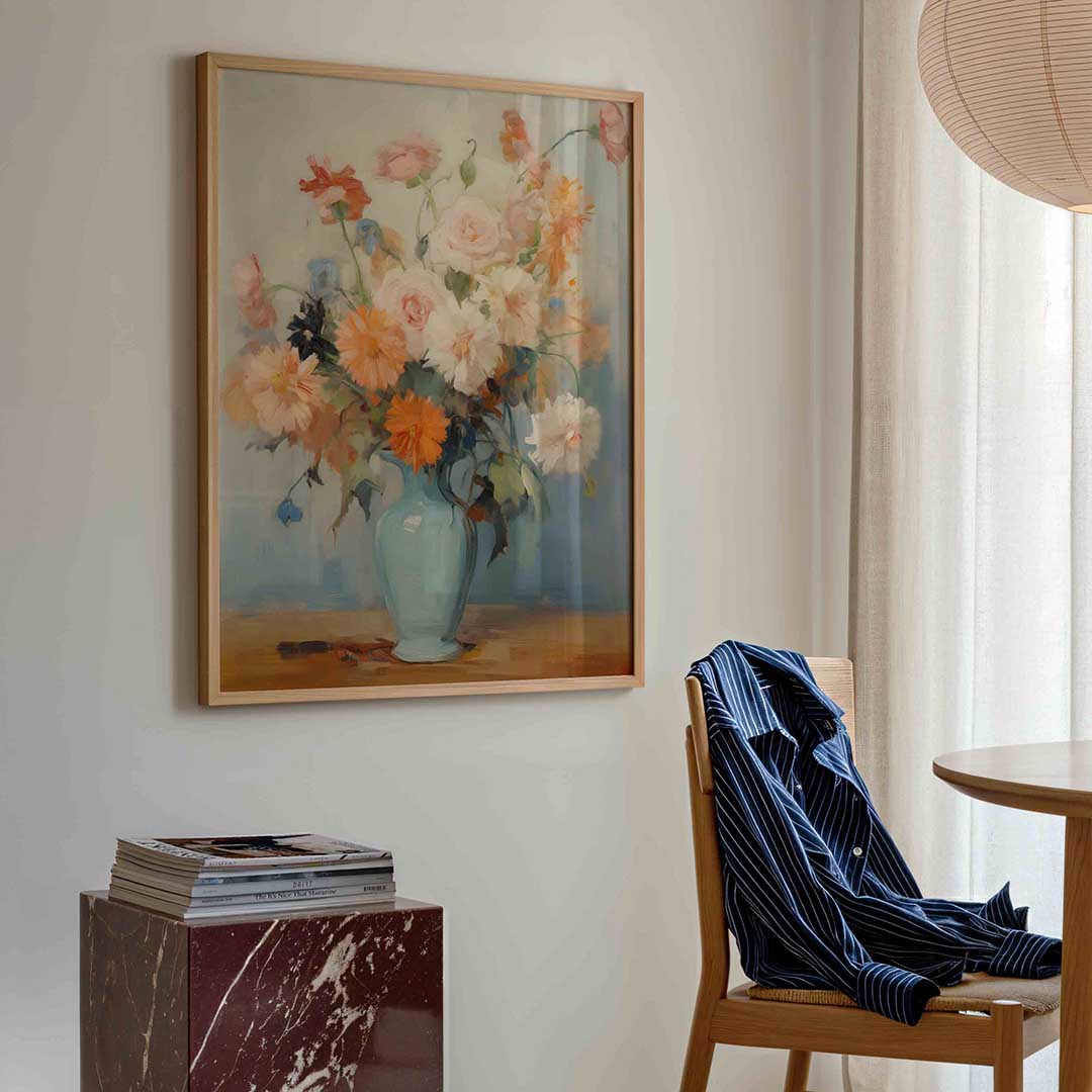 Bloemen in vaas – bloemen poster in staand formaat
