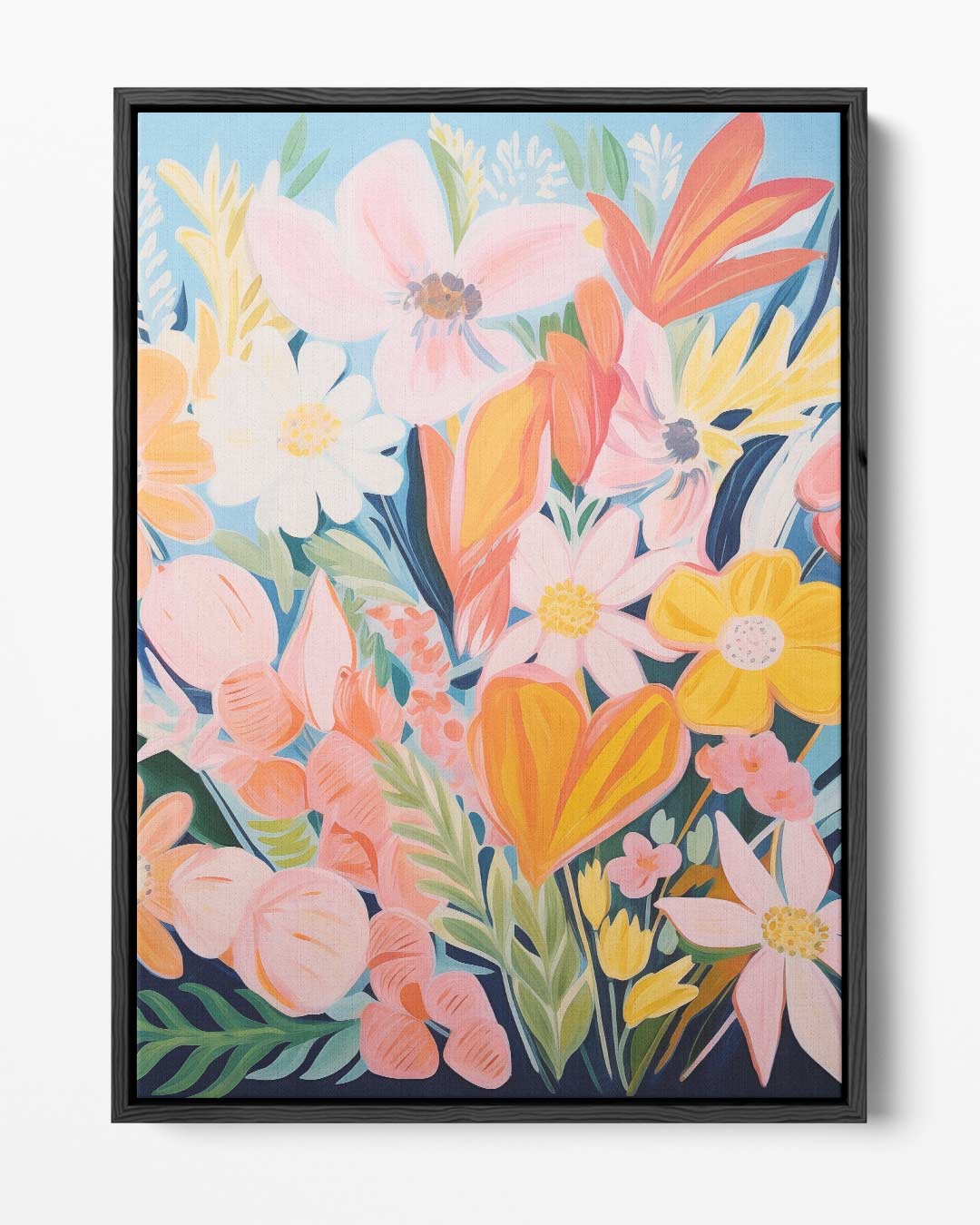 Bloemengeur in Kleuren – portret kunstwerk als wanddecoratie