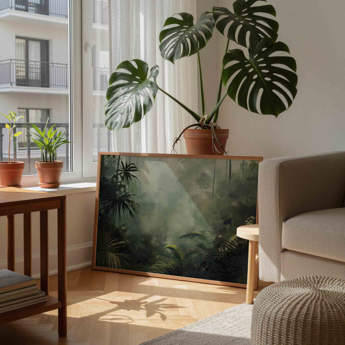 Tropisch bladerdek – tropische wandkunst als landscape poster