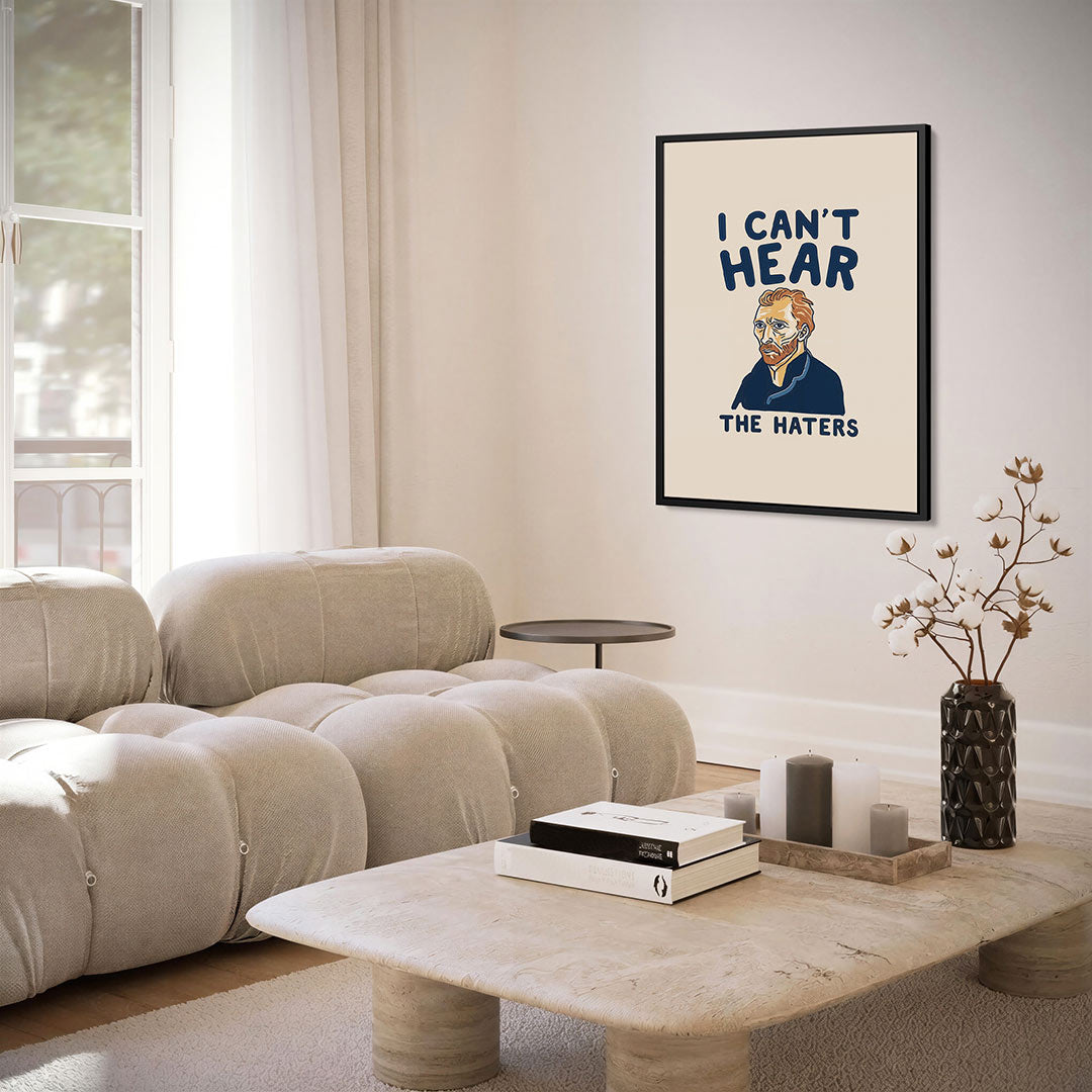 Humoristisch portret – kunstwerk als stijlvolle wanddecoratie