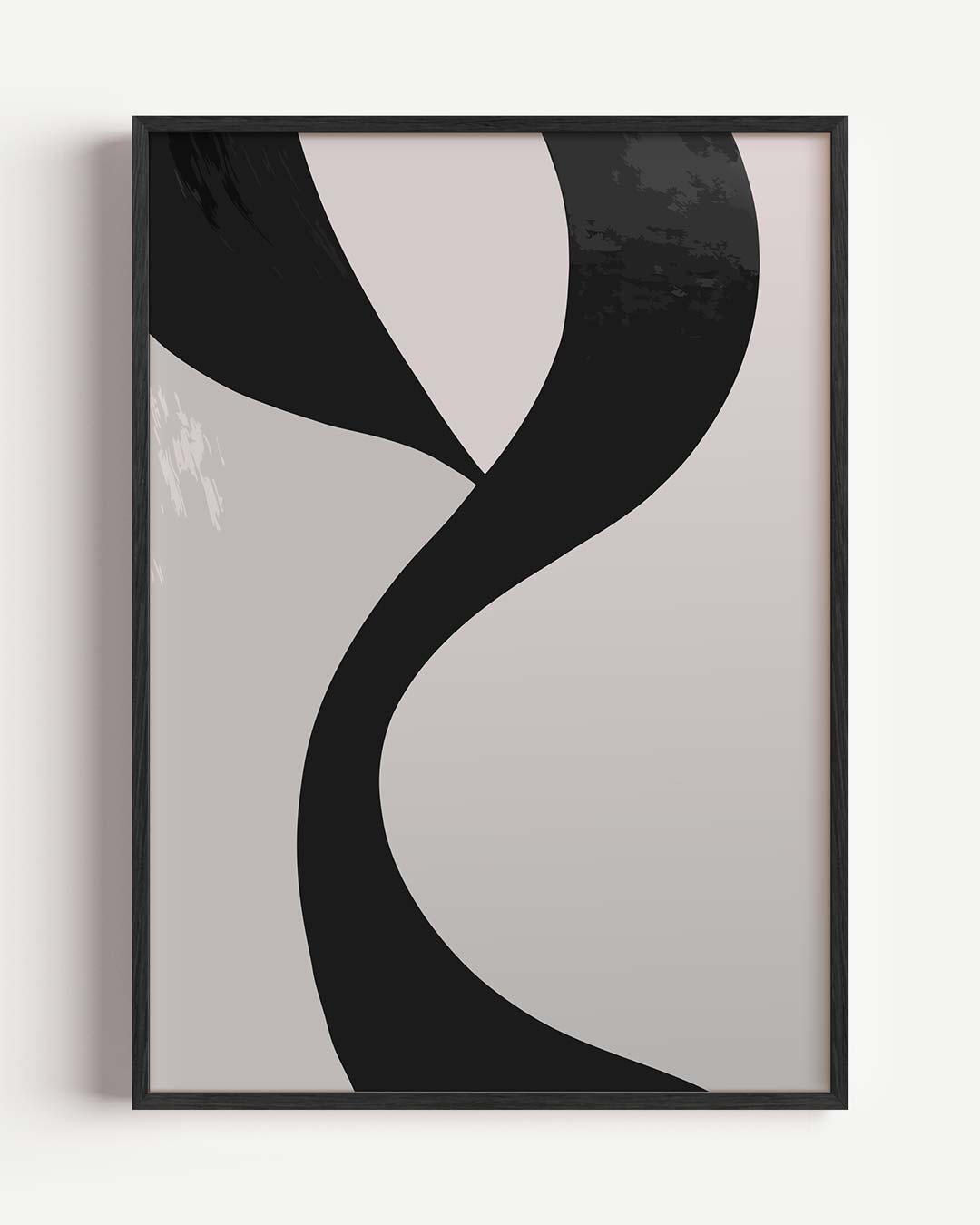 Moderne Abstracte Kunstposter – kleurrijke abstracte portret poster als wanddecoratie