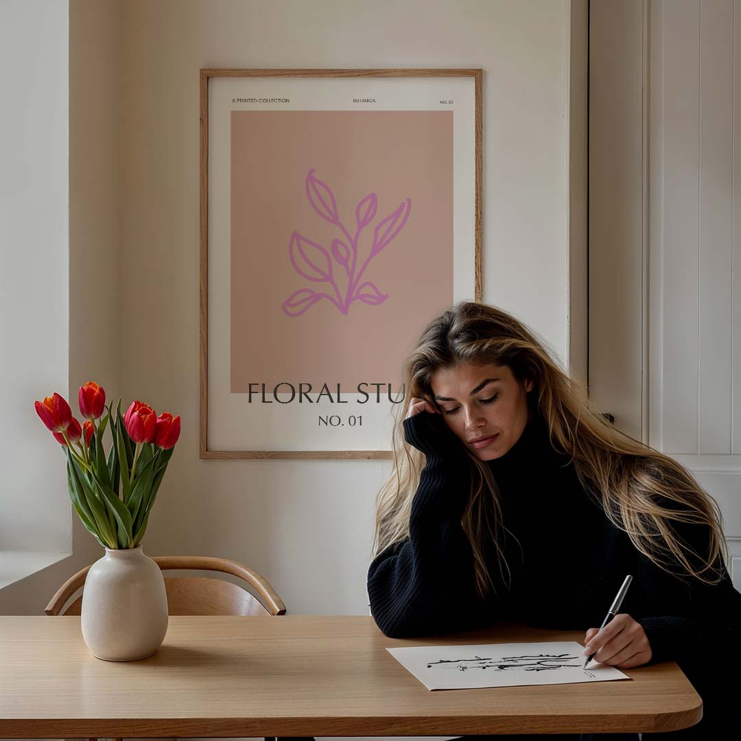 Botanica Floral Study – bloemen poster in staand formaat