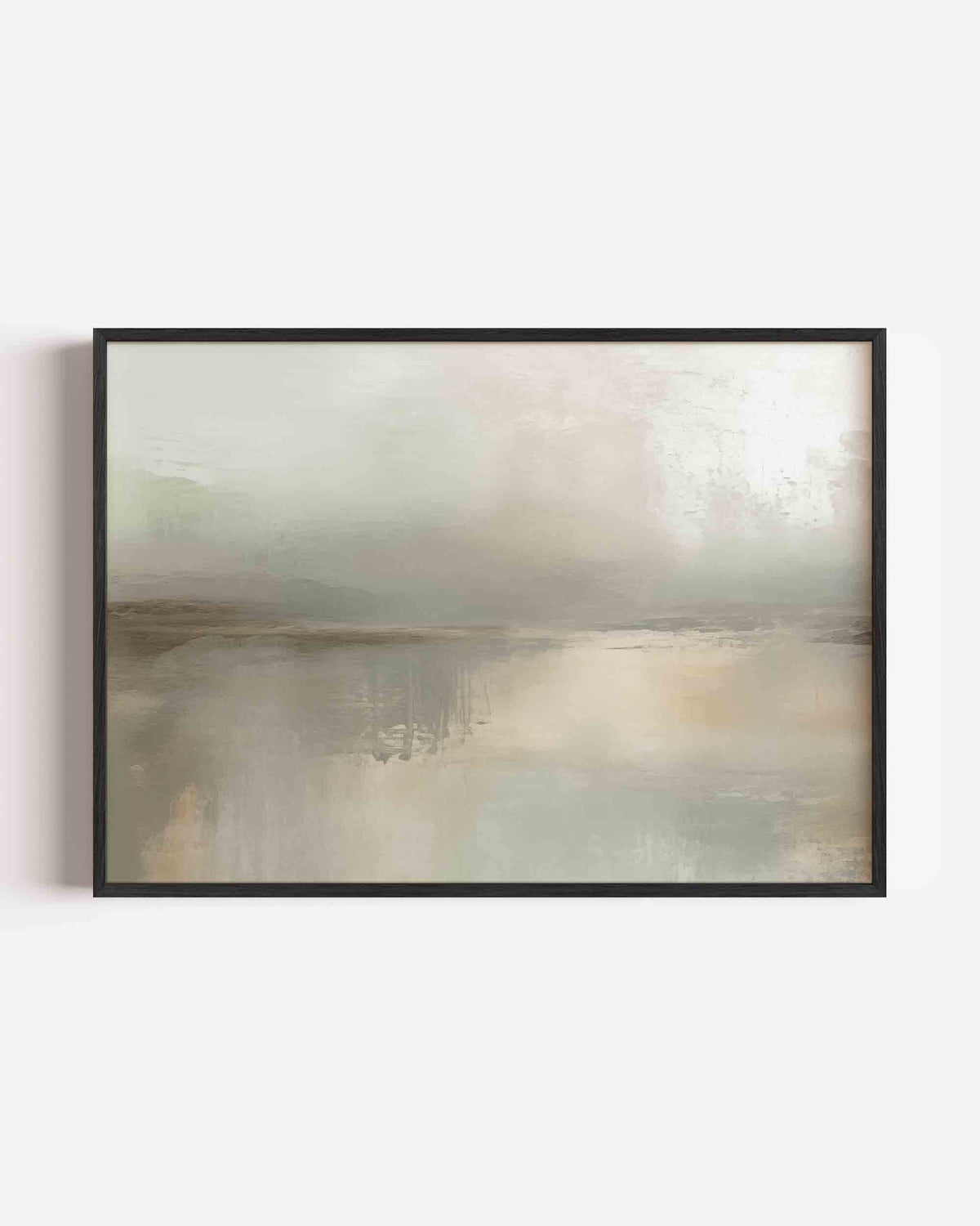 Rustige landschapsimpressie – kleurrijke abstracte landscape poster als wanddecoratie