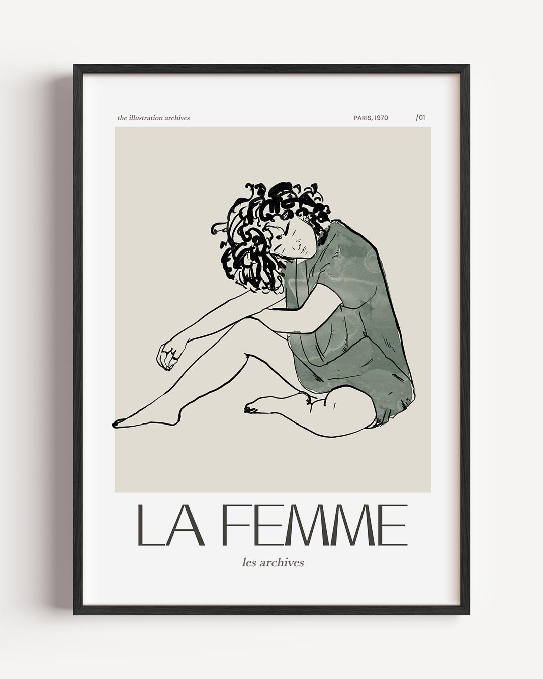 Elegante La Femme – vrouwelijk portret poster als wanddecoratie