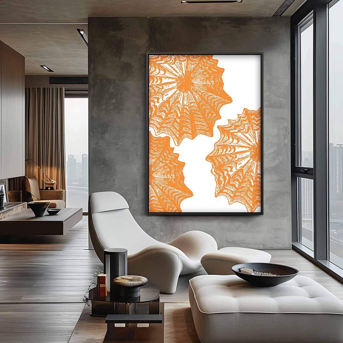 Zonnige Stalen – canvas wanddecoratie in portret formaat