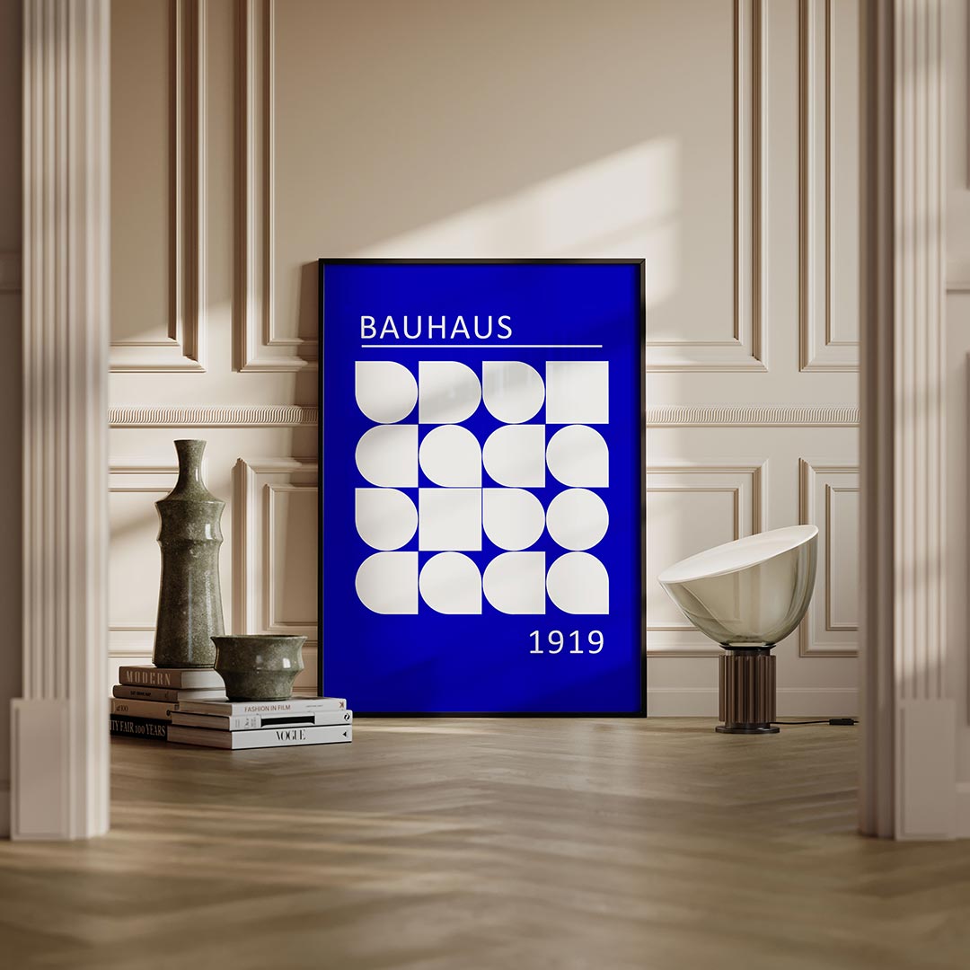 Vormen en vlakken – moderne Bauhaus wandkunst als poster