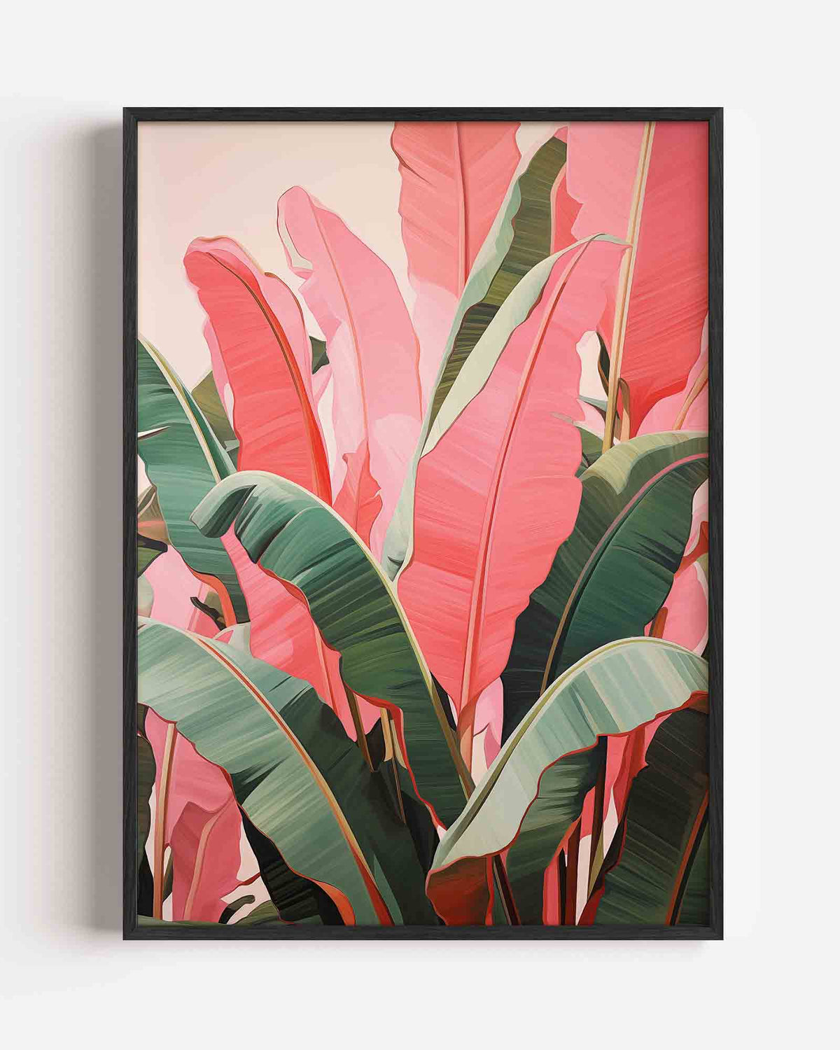 Banana bladeren – jungle portret poster als wanddecoratie