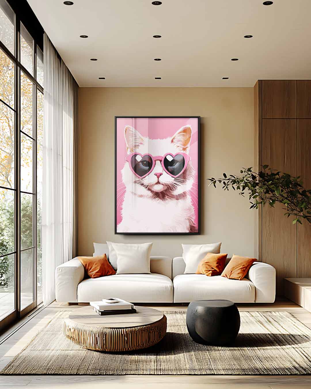 Kunstwerk – modern portret kunstwerk van WallArtistic