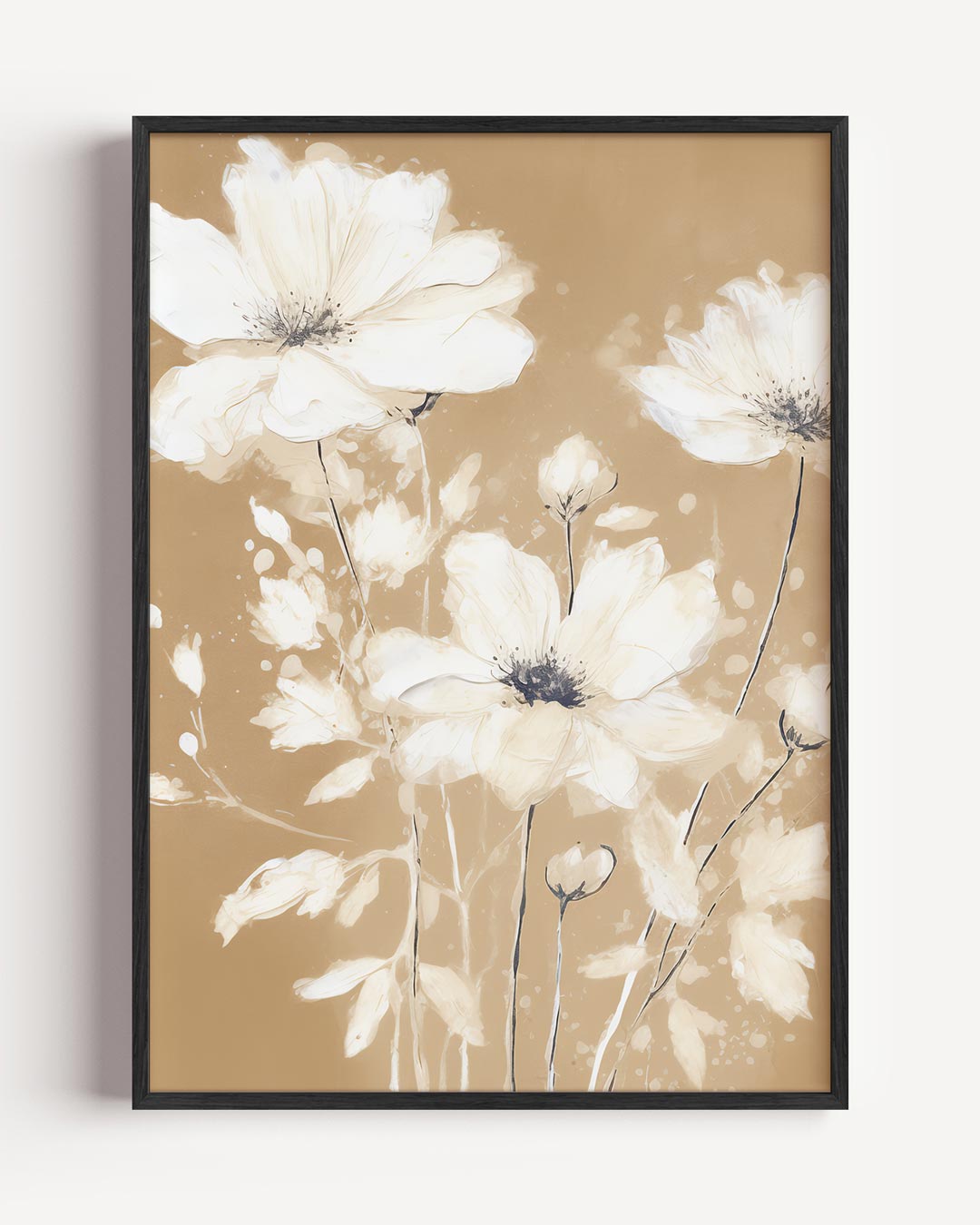 Elegante Bloemenpracht – vintage portret poster als wanddecoratie