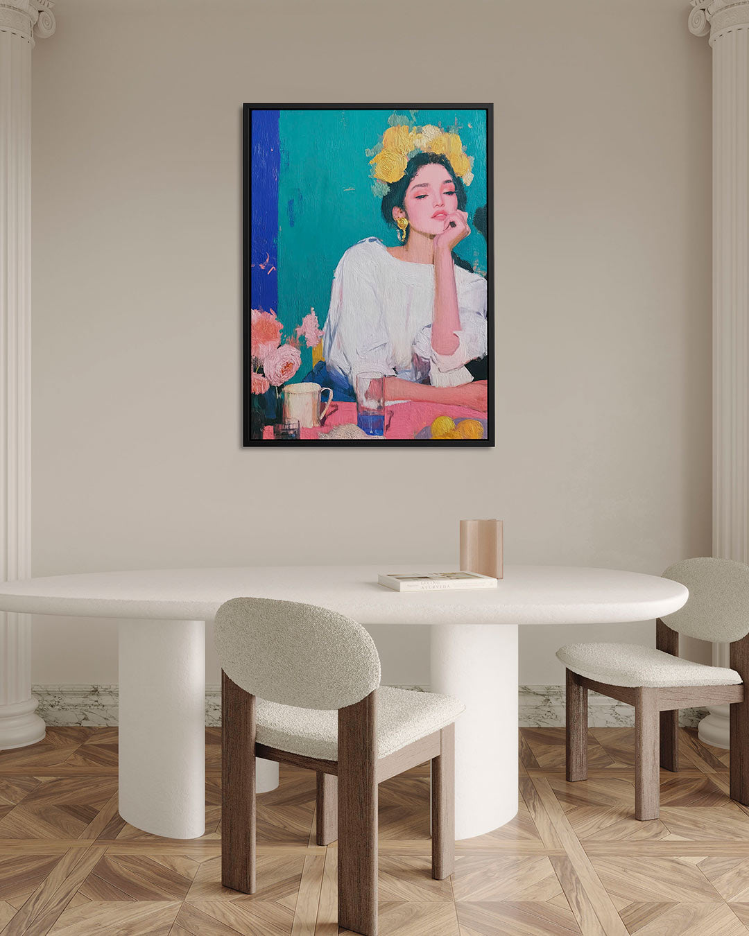 Dromerige portret compositie – Vrouwelijk – alternatieve weergave van het kunstwerk