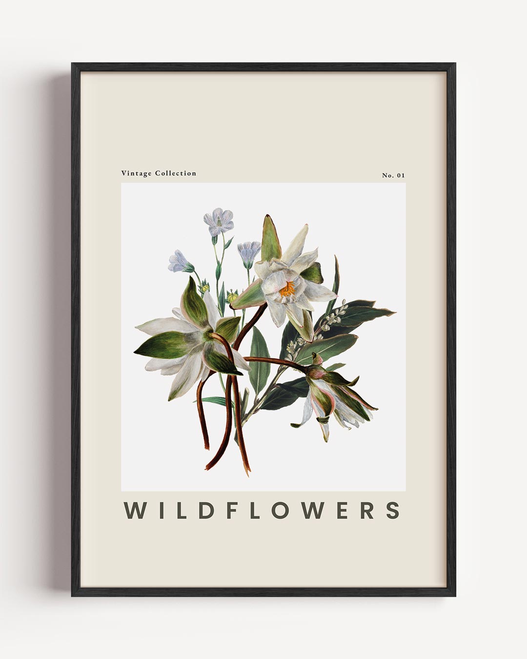 Vintage Bloemenpracht – botanische portret poster als wanddecoratie