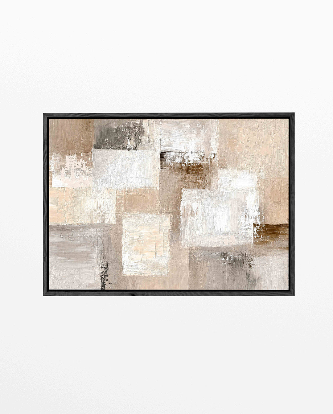 Gelaagde texturen – Rechthoekige – liggend abstract kunstwerk