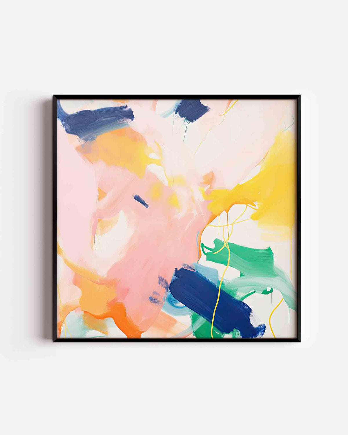 Abstracte kleurrijke vormen – kleurrijke illustratie poster als wanddecoratie