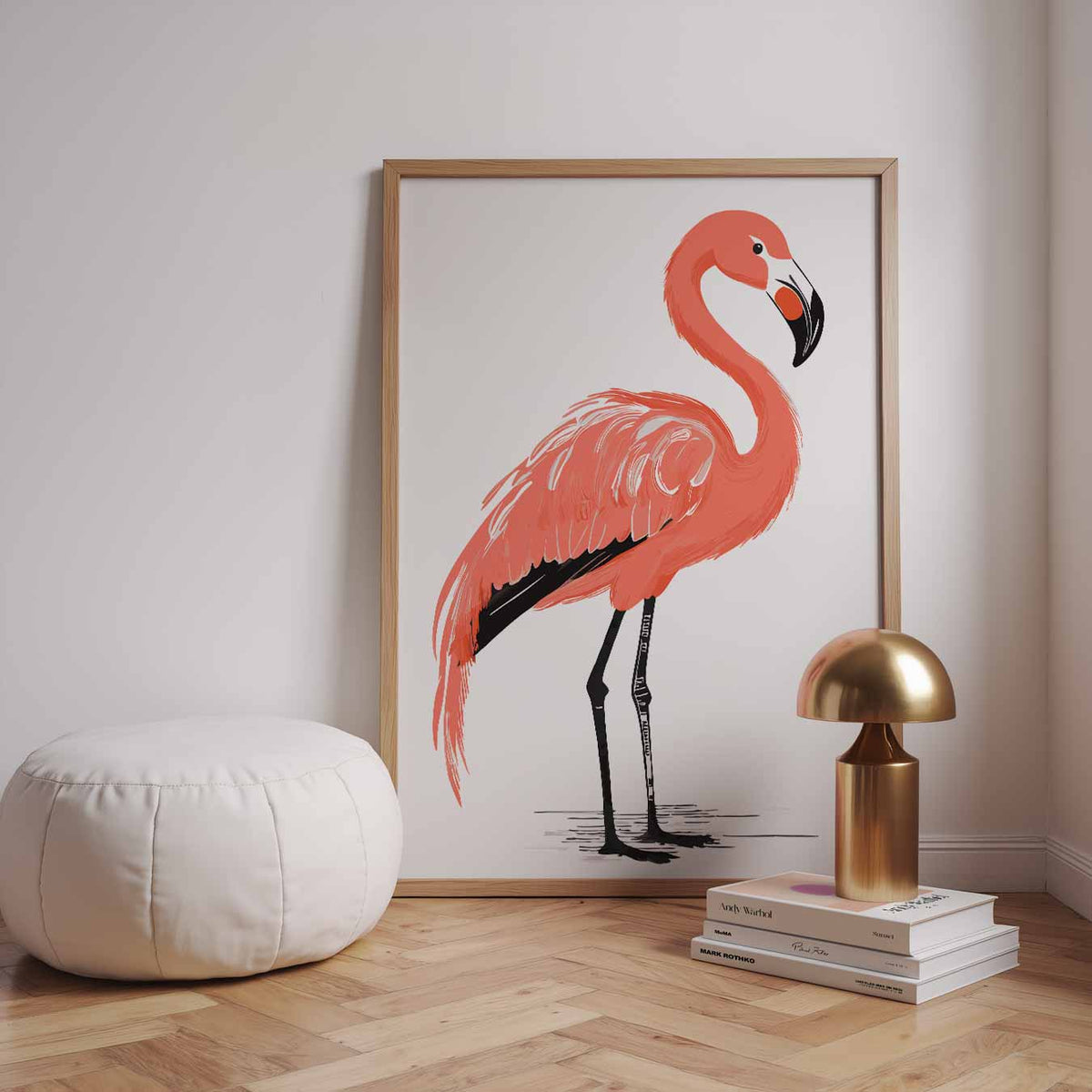 Flamingo Elegantie – dieren poster in staand formaat