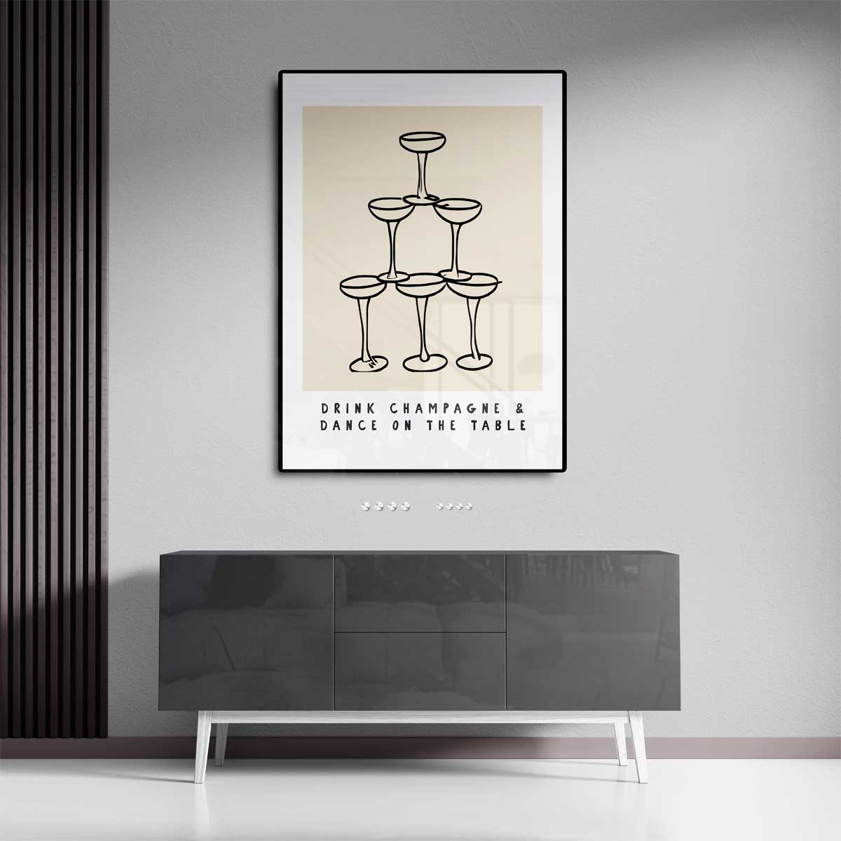 Leef in Stijl Poster – canvas kunstwerk als wanddecoratie