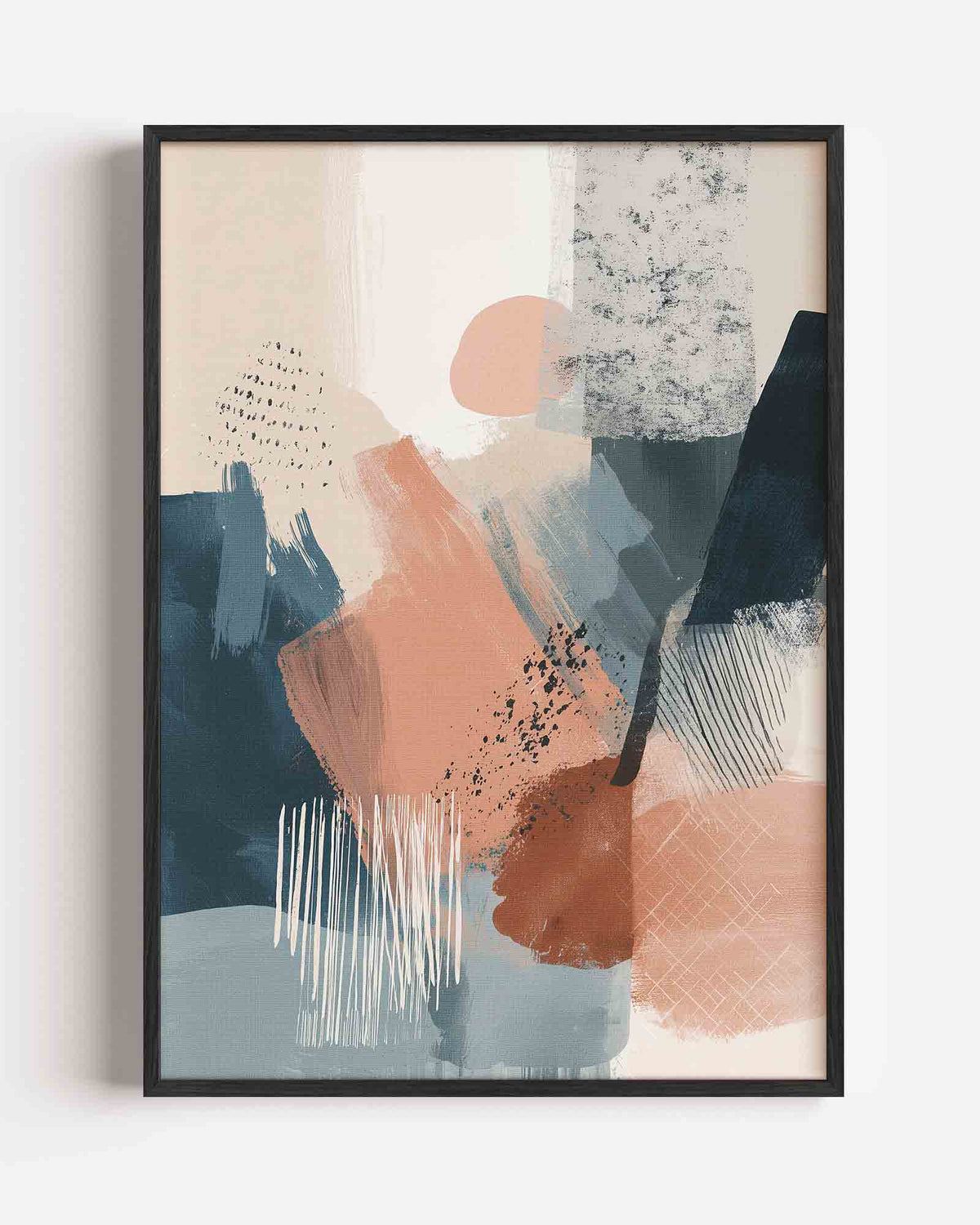 Abstracte vormen – abstracte portret poster als wanddecoratie