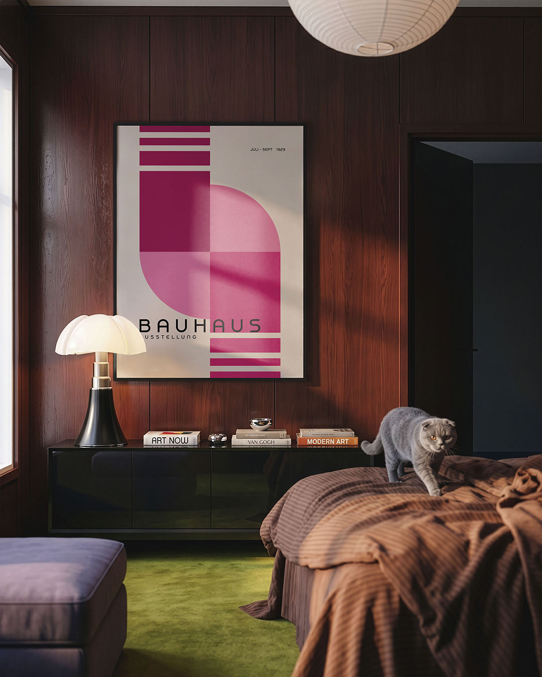 Vorm en kleur – geometrische Bauhaus poster in staand formaat
