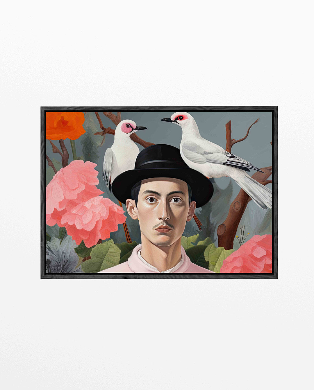 Dromerige portretcompositie – Portret – liggend wanddecoratie kunstwerk