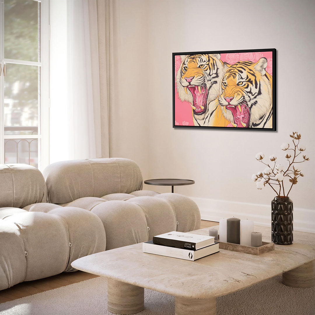 Twee tijgers – alternatieve weergave van het kunstwerk