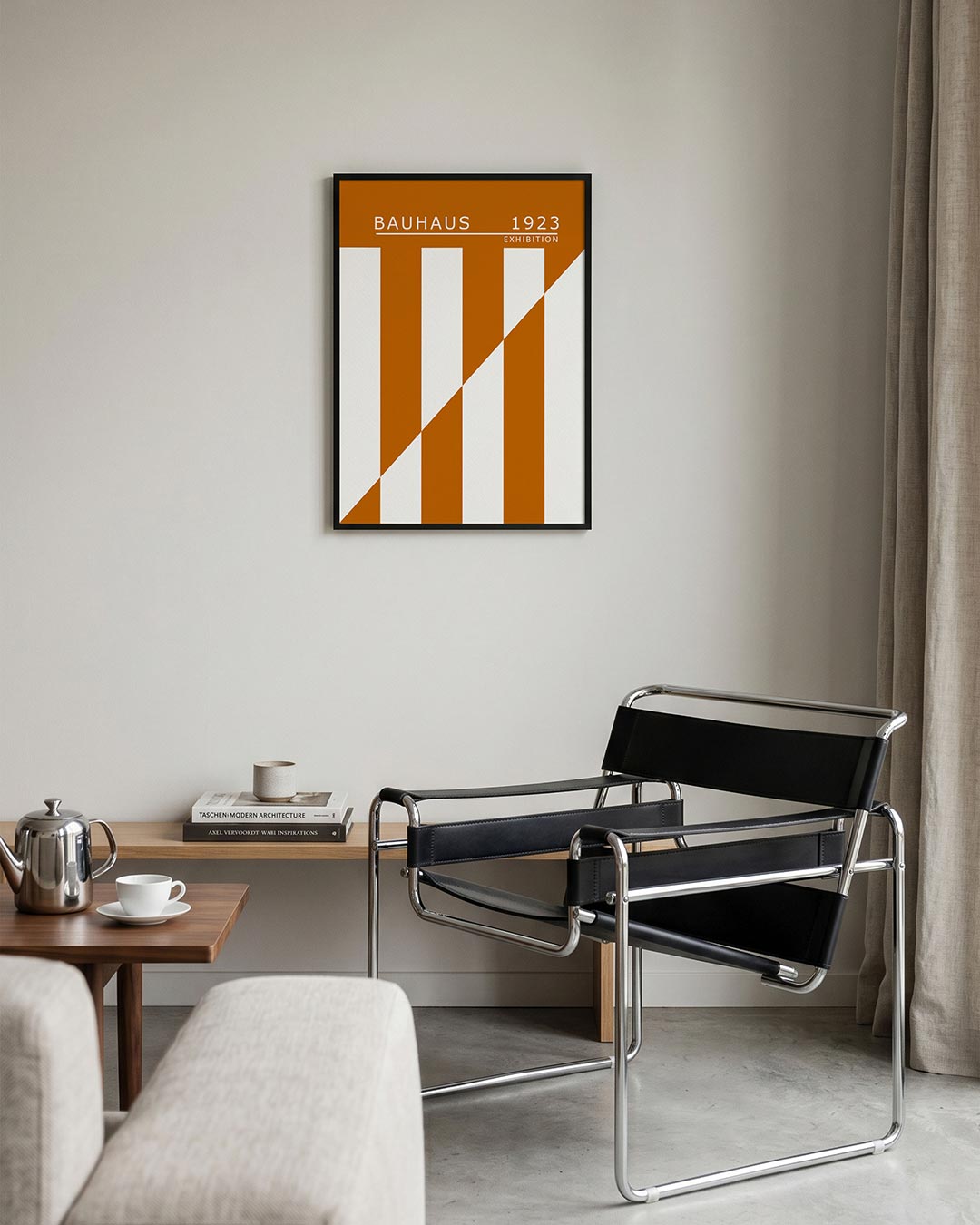 – geometrische Bauhaus poster in staand formaat