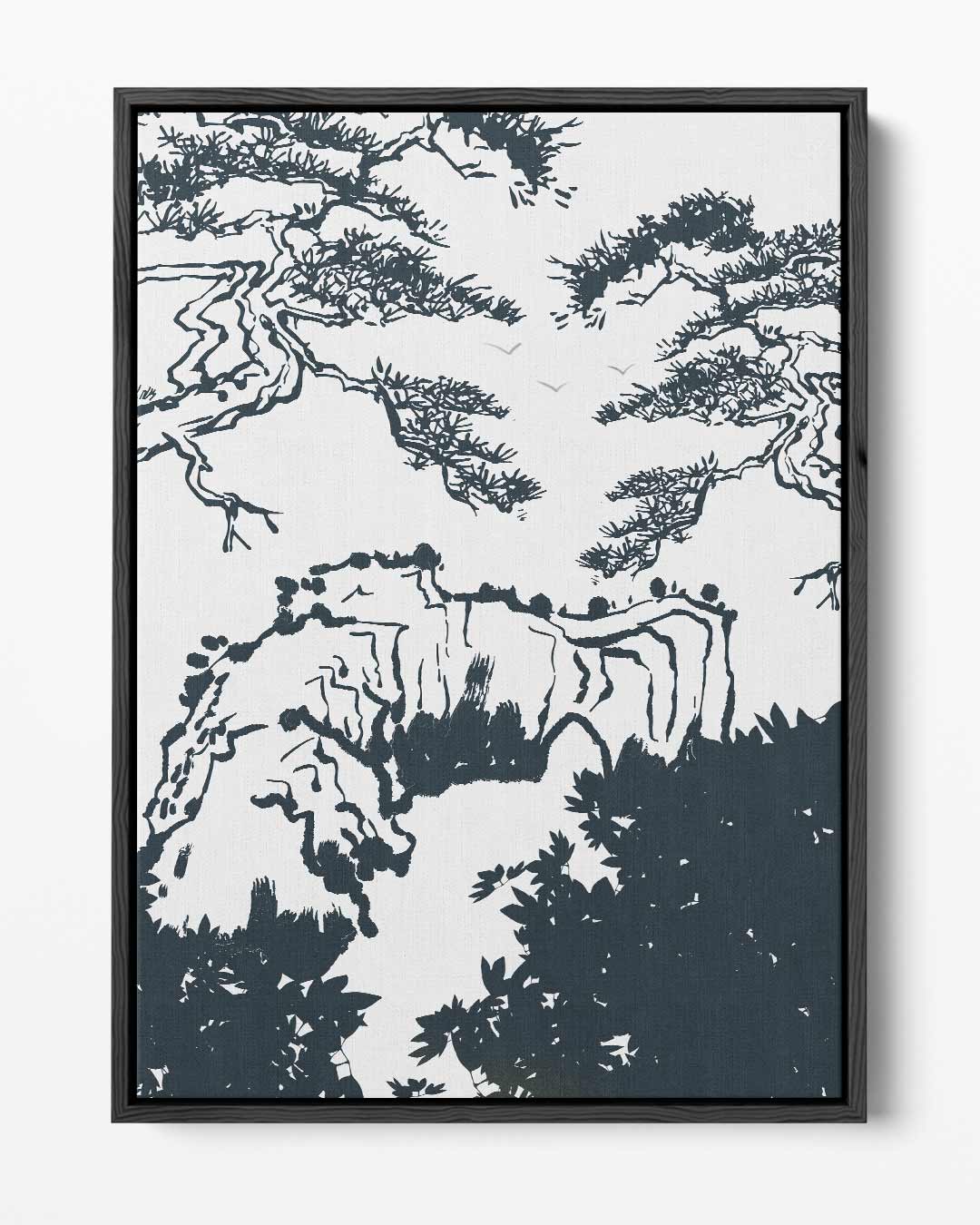 Zen Natuurschildering – portret kunstwerk als wanddecoratie