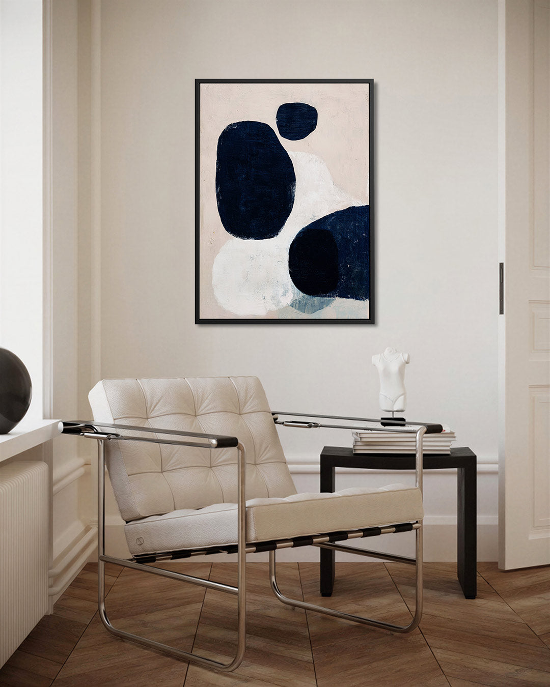 Organische vormen compositie – kunstwerk als stijlvolle wanddecoratie