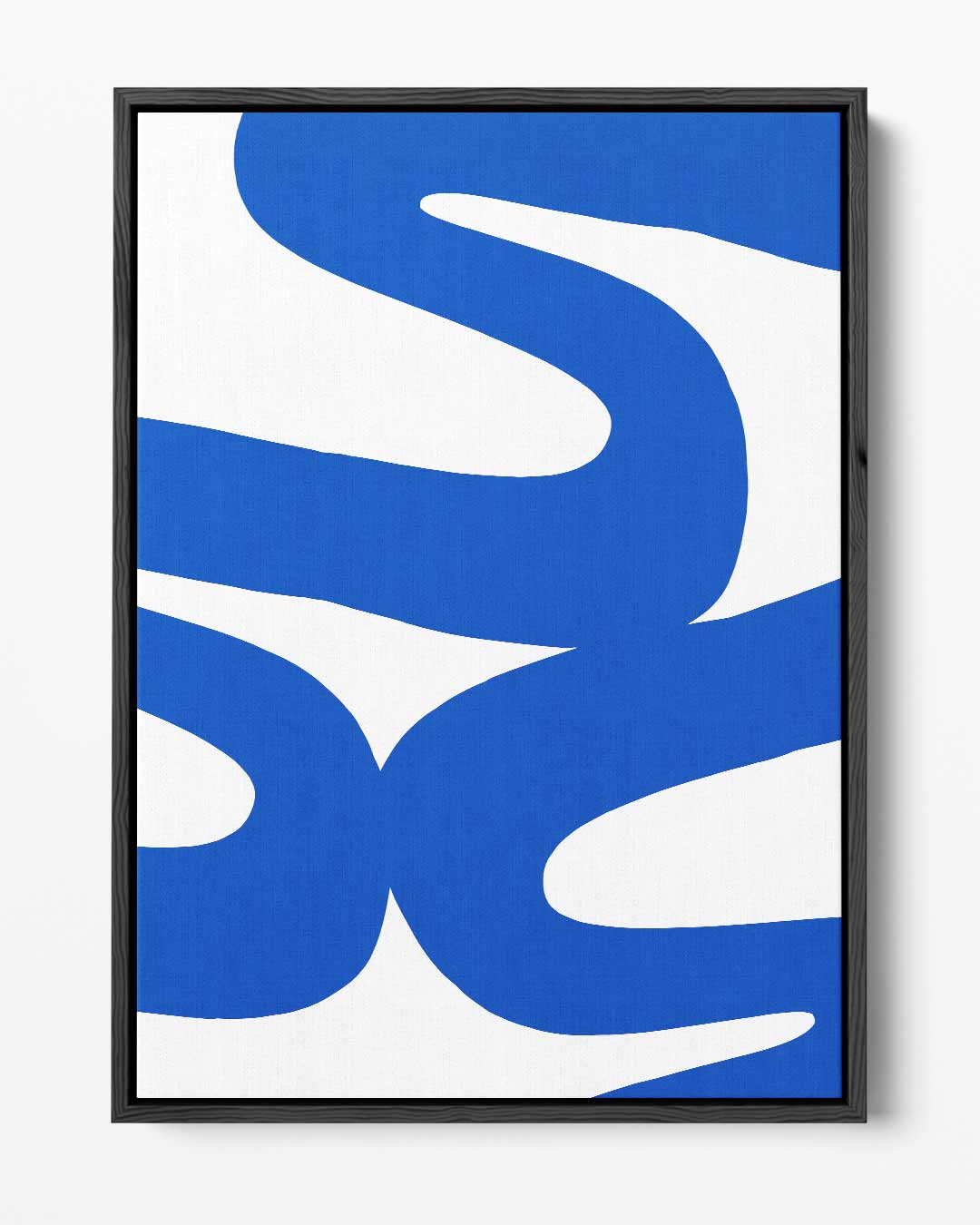 Dans van de Blauwe Lijnen – portret kunstwerk als wanddecoratie