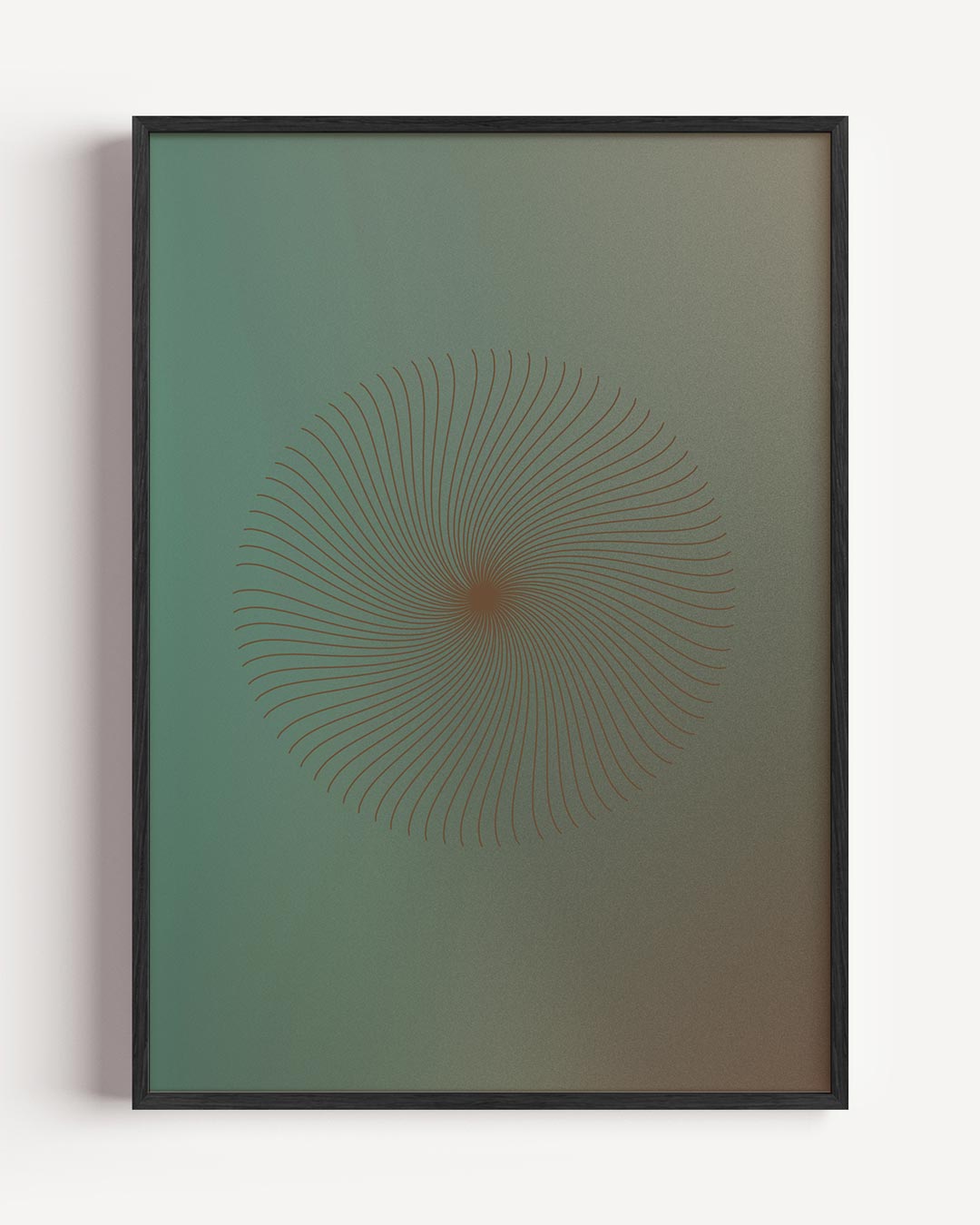 Mystieke Spiralen – kleurrijke abstracte portret poster als wanddecoratie