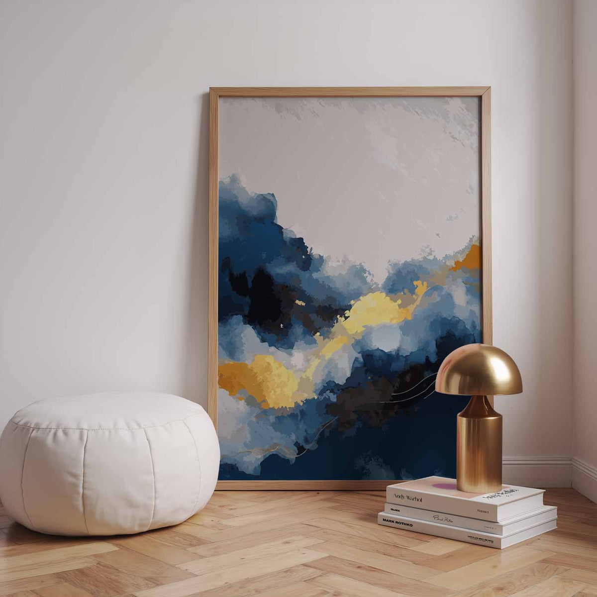 Dromerige Kleurensplash – staande kleurrijke abstracte wanddecoratie van WallArtistic