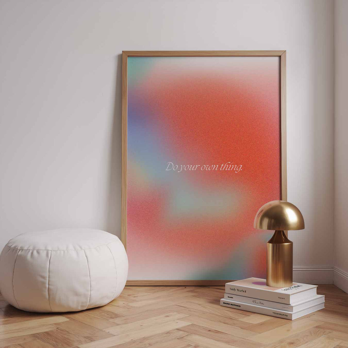 Do Your Own Thing – staande muurposter met mindful uitstraling