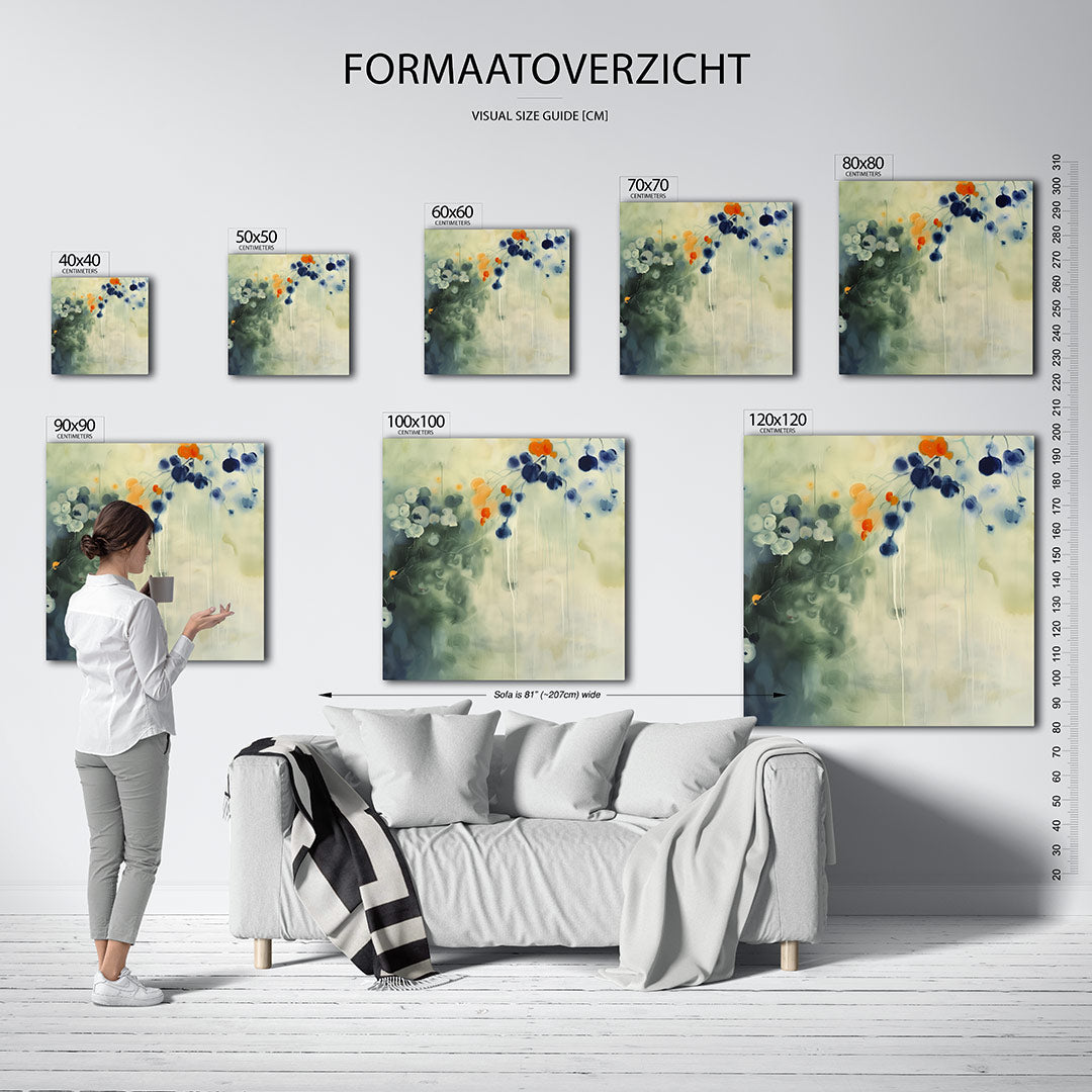Vloeiende kleurencompositie kunstwerk – materiaalweergave – dit werk toont een harmonie van vloeiende vormen en kleuren.